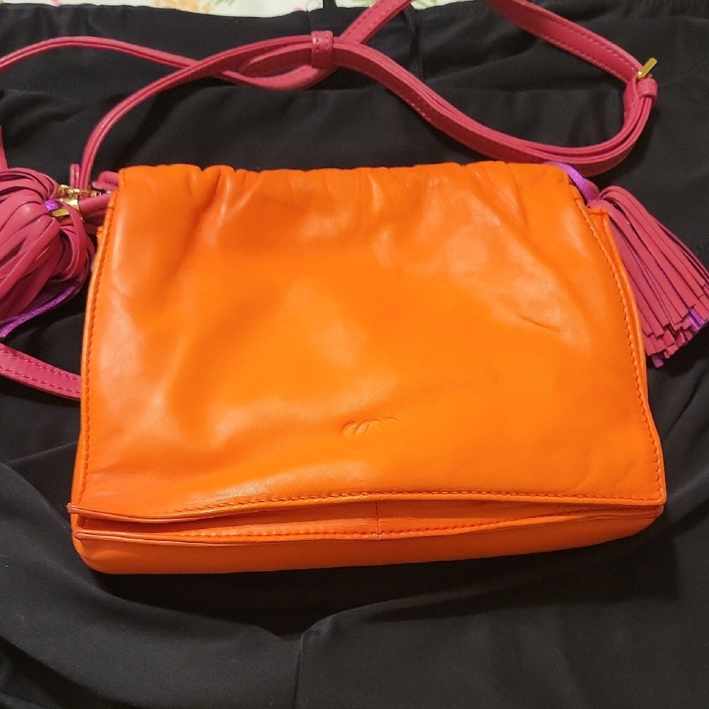 Loewe Lambskin Leather Crossbody Bag